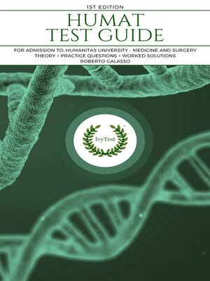 cover image of Humat test guide. HUMANITAS UNIVERSITY MEDICINE AND SURGERY ADMISSION PREPARATION--IVYTEST